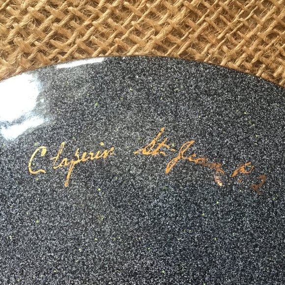 Vintage Dish Enamel on Copper Handmade - Picture 4 of 4